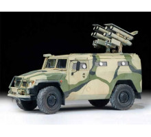 Сборная модель ZVEZDA Российский бронеавтомобиль ГАЗ "ТИГР" с ПТРК "Корнет-Д", 1/35
