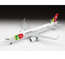 Сборная модель ZVEZDA Пассажирский авиалайнер Аэробус А321neo, 1/144