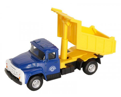 Машина АВТОПАНОРАМА Самосвал, синий, 1/52, инерция, в/к 16,1*6,1*8,4 см