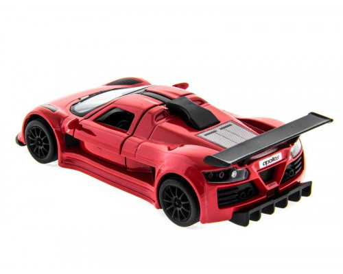 Машина Kinsmart Gumpert Apollo Sport 2010 инерция (1/12шт.) 1:36  б/к