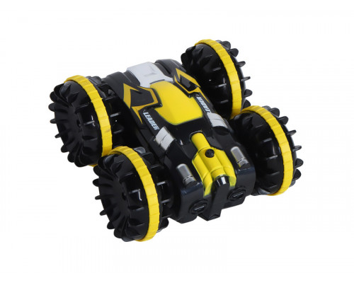 Радиоуправляемый перевертыш-амфибия AUTODRIVE, желтый, 4WD, 2.4GHz, переворот, разворот на 360