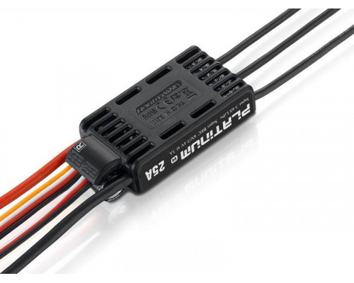 Бесколлекторный регулятор Hobbywing PLATINUM-25A-6S-V4 (25A-40A, Aircraft, Heli)