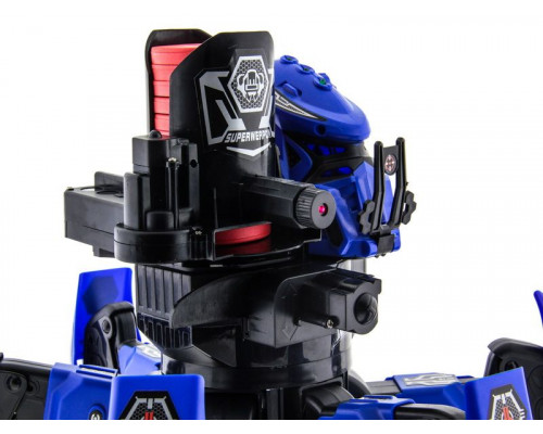 Р/У боевой робот-паук Space Warrior, лазер, диски, синий, Ni-Mh и З/У, 2.4G