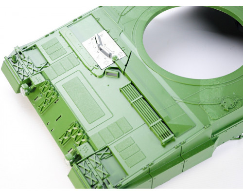 Верхняя часть корпуса с комплектом аксессуаров для танка Leopard 2A6, неокрашеная.