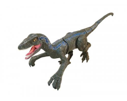Радиоуправляемый динозавр SUNMIR Велоцираптор (синий), звук, свет