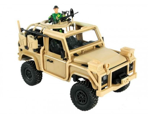 Радиоуправляемая машина MN MODEL англ. пикап Defender спецназ рейнджеров (песочн) 4WD 2.4G 1/12 RTR