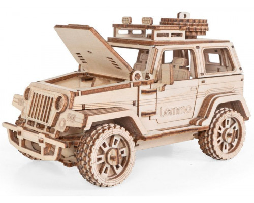Деревянный конструктор Lemmo Внедорожник «ТРИКС», 148 деталей