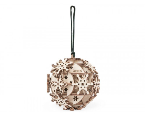 Деревянный конструктор Lemmo Новогодний шар, 35 деталей