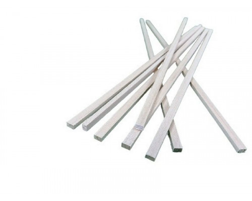 Деревянные рейки 4х6 мм, длина 300 мм, липа, 8 шт