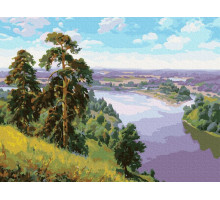 Картина по номерам 40х50 ПРИЩЕПА. ОБРЫВ (29 цветов)