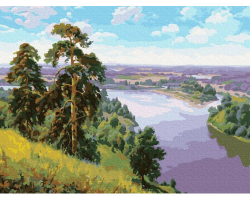 Картина по номерам 40х50 ПРИЩЕПА. ОБРЫВ (29 цветов)