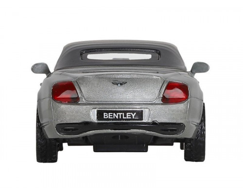 Машина АВТОПАНОРАМА Bentley Supersport ISR серый, 1/43, инерция, в/к 17,5*12,5*6,5 см