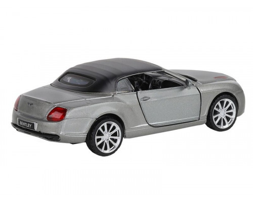 Машина АВТОПАНОРАМА Bentley Supersport ISR серый, 1/43, инерция, в/к 17,5*12,5*6,5 см