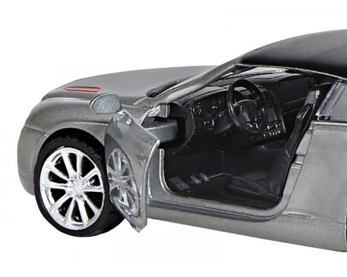 Машина АВТОПАНОРАМА Bentley Supersport ISR серый, 1/43, инерция, в/к 17,5*12,5*6,5 см