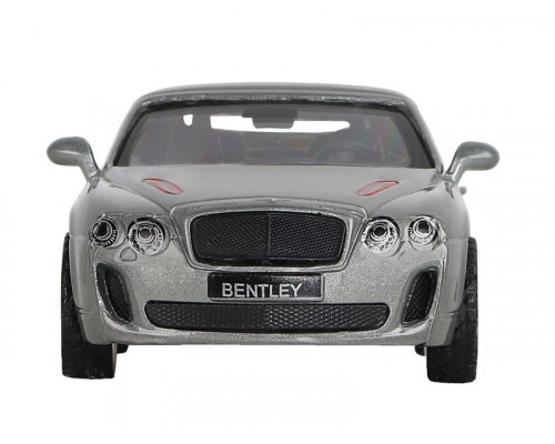 Машина АВТОПАНОРАМА Bentley Supersport ISR серый, 1/43, инерция, в/к 17,5*12,5*6,5 см