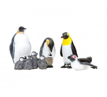 Набор фигурок животных MASAI MARA ММ203-002 серии "Мир морских животных": Семья пингвинов, 5 пр.