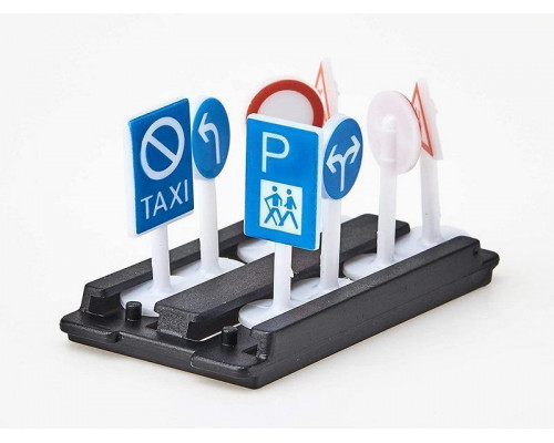 Грузовик Siku 1322 с дорожными знаками 1/87, 7.7 см, желтый