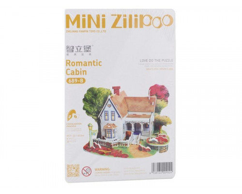 3D пазл из пенокартона РОМАНТИЧЕСКИЙ ДОМ (МИНИ СЕРИЯ) (30 деталей)