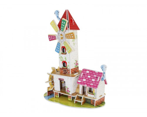 3D пазл из пенокартона ВЕТРЯНАЯ БАШНЯ (МИНИ СЕРИЯ) (33 детали)
