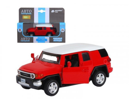 Машина АВТОПАНОРАМА Toyota FJ Cruiser, красный, 1/43, инерция, в/к 17,5*12,5*6,5 см