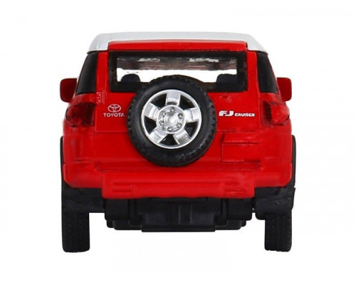 Машина АВТОПАНОРАМА Toyota FJ Cruiser, красный, 1/43, инерция, в/к 17,5*12,5*6,5 см