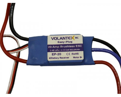 Регулятор скорости бесколлекторный 20A-JST для самолета Volantex RC Trainstar Epoch