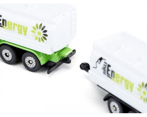 Грузовик Siku 1690 с автоцистерной и прицепом, белый/зеленый