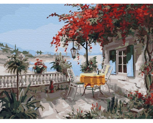 Картина по номерам 40х50 Уютный уголок (25 цветов)