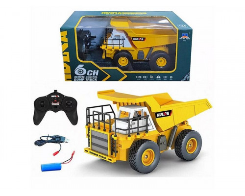 Радиоуправляемый карьерный самосвал HUI NA TOYS 2.4G 6CH (дальность 8 м) 1/24 RTR
