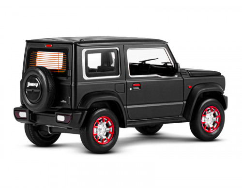 Машина АВТОПАНОРАМА Suzuki Jimny, 1/18, черный, свет, звук, в/к 24,5х12,5х10,5 см