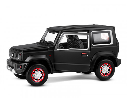 Машина АВТОПАНОРАМА Suzuki Jimny, 1/18, черный, свет, звук, в/к 24,5х12,5х10,5 см