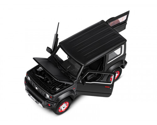 Машина АВТОПАНОРАМА Suzuki Jimny, 1/18, черный, свет, звук, в/к 24,5х12,5х10,5 см