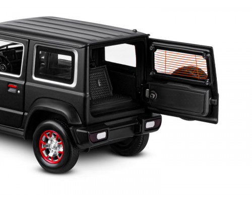 Машина АВТОПАНОРАМА Suzuki Jimny, 1/18, черный, свет, звук, в/к 24,5х12,5х10,5 см