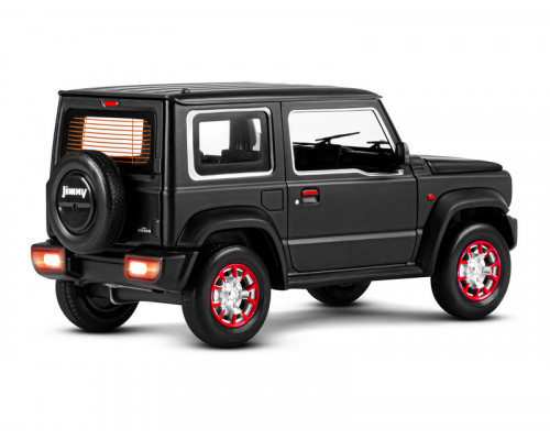 Машина АВТОПАНОРАМА Suzuki Jimny, 1/18, черный, свет, звук, в/к 24,5х12,5х10,5 см