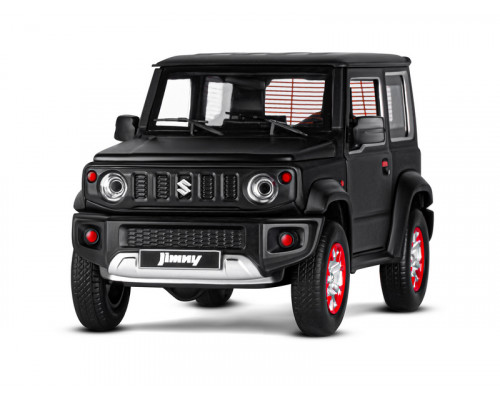 Машина АВТОПАНОРАМА Suzuki Jimny, 1/18, черный, свет, звук, в/к 24,5х12,5х10,5 см