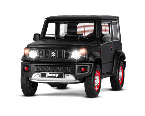 Машина АВТОПАНОРАМА Suzuki Jimny, 1/18, черный, свет, звук, в/к 24,5х12,5х10,5 см