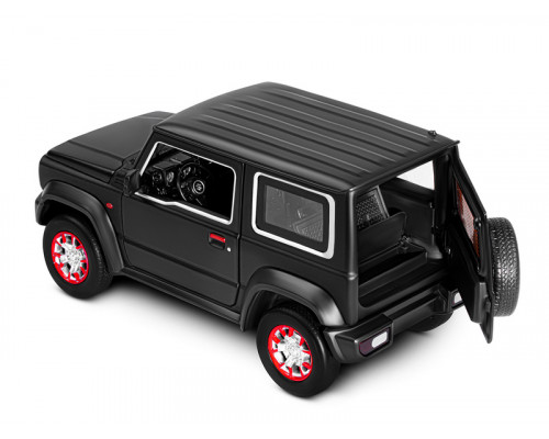 Машина АВТОПАНОРАМА Suzuki Jimny, 1/18, черный, свет, звук, в/к 24,5х12,5х10,5 см