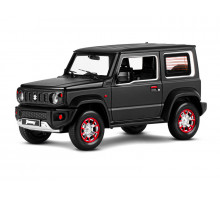 Машина "АВТОПАНОРАМА" Suzuki Jimny, 1/18, черный, свет, звук, в/к 24,5х12,5х10,5 см