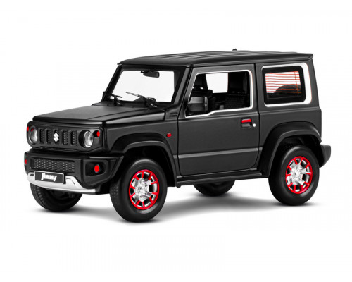 Машина АВТОПАНОРАМА Suzuki Jimny, 1/18, черный, свет, звук, в/к 24,5х12,5х10,5 см