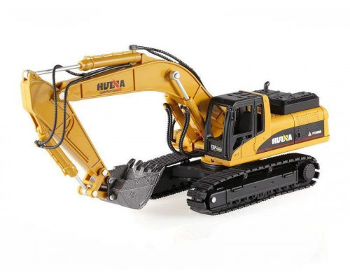 Металлический экскаватор с ковшом + самосвал HUI NA TOYS 1/50