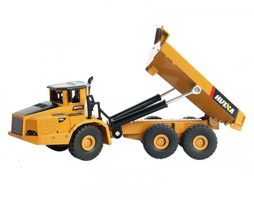 Металлический экскаватор с ковшом + самосвал HUI NA TOYS 1/50