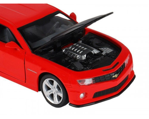 Машина АВТОПАНОРАМА Chevrolet Camaro SS, красный, 1/32, свет, звук, инерция, в/к 17,5*13,5*9 см