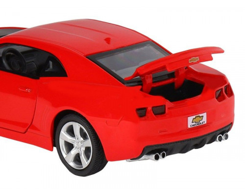 Машина АВТОПАНОРАМА Chevrolet Camaro SS, красный, 1/32, свет, звук, инерция, в/к 17,5*13,5*9 см