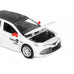 Машина АВТОПАНОРАМА Яндекс Go Toyota Camry, 1/34, белый, инерция, свет, Алиса, в/к 17,5*13,5*9 см
