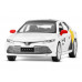 Машина АВТОПАНОРАМА Яндекс Go Toyota Camry, 1/34, белый, инерция, свет, Алиса, в/к 17,5*13,5*9 см
