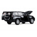 Машина АВТОПАНОРАМА Land Cruiser Prado, 1/24, черный, свет, звук, в/к 24,5х12,5х10,5 см