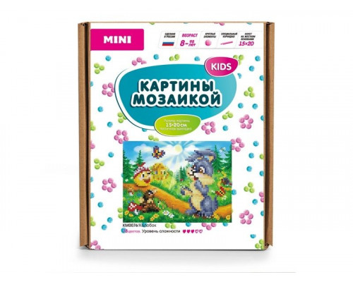 Алмазная мозаика 15х20 Колобок (18 цветов)