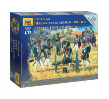 Сборные солдатики ZVEZDA Наполеоника: Русская пешая артиллерия, 1/72