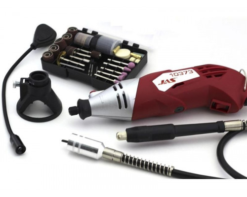 Бормашина 170 Вт, 8000-35000 об/мин., гибкий вал, стойка, ограничитель, подсветка, 126 пред., кейс