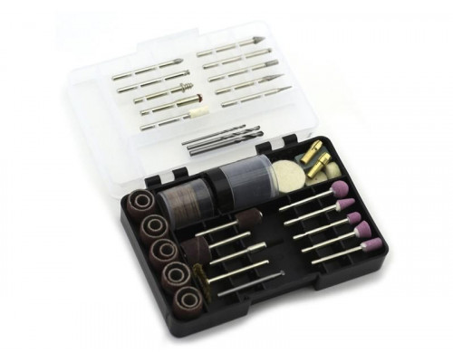 Бормашина 170 Вт, 8000-35000 об/мин., гибкий вал, стойка, ограничитель, подсветка, 126 пред., кейс